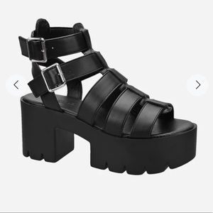 Ready Salted Cleated Chunky Platform Sandal